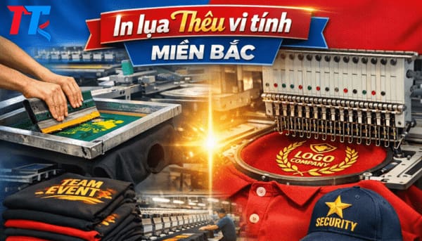 In lụa thêu vi tính Miền Bắc