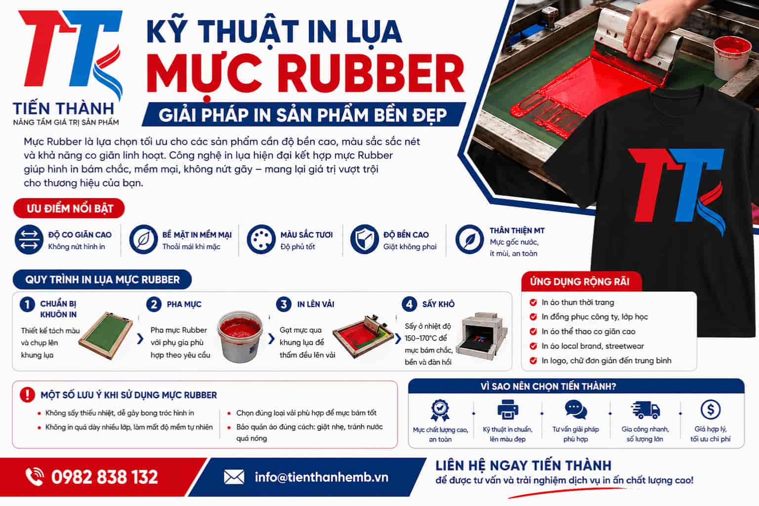 Kỹ thuật in lụa mực Rubber